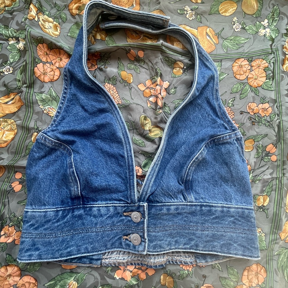 Levi’s Denim Halter Top, Small, NWT